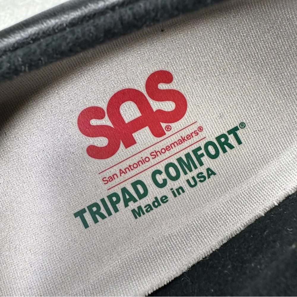 SAS 🌻 NEW RoamerBlack Leather Shoes Sz 11M - Picture 3 of 10
